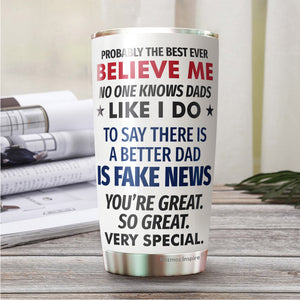 Dad Gifts - Best Dad Ever Gifts - Fathers Day Gift - Dad Gifts From Daughter - Gifts For Dad On Fathers Day - Fathers Day Gift From Daughter - Best Dad Mug - Christmas Gifts For Dad Tumbler