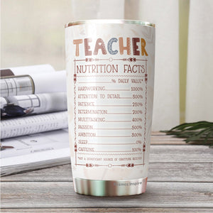 Teacher Gift It Takes a Big Heart To Shape Little Minds Tumbler 20 Oz - Cute Idea for Appreciation Week, Virtual Teaching, Best, Valentines Day - Gift for Teacher