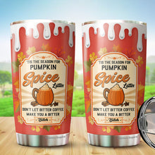 Load image into Gallery viewer, The Season for Pumpkin Spice Tumbler 20Oz - Pumpkin Halloween Tumbler 20Oz Pack 1 - Stainless Steel Travel Tumbler - Halloween Cup Gift for Men, Women, Friends