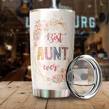 Load image into Gallery viewer, Aunt Tumbler - Gifts for Aunt from Niece, Nephew, Baby - Best Aunt Ever Tumbler - Auntie Tumler - Gift for Aunt On Mother&#39;s Day, Birthday, Christmas - Auntie Cup - Auntie Coffee Mug