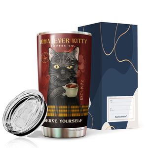 Kozmoz Inspire Gifts For Cat Lovers - Cat Lover Gifts - Cat Gifts For Cat Lovers - Cat Mugs For Cat Lovers - Cute Cat Tumbler Cup For Women, Men, Friend, Coworker On Christmas, Birthday Gifts 20 oz