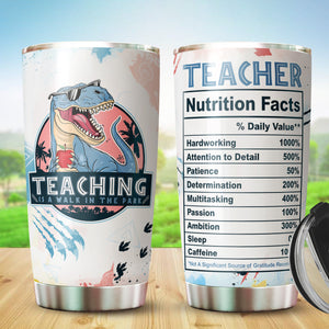 Gifts For Teacher - Teacher Appreciation Gifts - Gift Ideas For Teachers Women - Teaching Is A Walk In The Park Mug Gifts - Teacher Gifts From Students, Friends On Birthday, Christmas 20 oz Tumbler