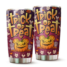 Load image into Gallery viewer, MARSANA Halloween Tumbler - Gifts for Halloween - Trick or Treat Tumbler - Halloween Cup - Horror Tumbler - Pumpkin Mug - Halloween Mug - Trick R Treat Cup - Gifts for Friend, Coworkers