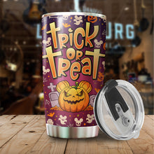 Load image into Gallery viewer, MARSANA Halloween Tumbler - Gifts for Halloween - Trick or Treat Tumbler - Halloween Cup - Horror Tumbler - Pumpkin Mug - Halloween Mug - Trick R Treat Cup - Gifts for Friend, Coworkers