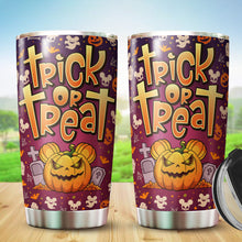 Load image into Gallery viewer, MARSANA Halloween Tumbler - Gifts for Halloween - Trick or Treat Tumbler - Halloween Cup - Horror Tumbler - Pumpkin Mug - Halloween Mug - Trick R Treat Cup - Gifts for Friend, Coworkers