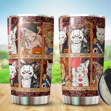 Load image into Gallery viewer, Halloween Decorations - Halloween Gifts - Halloween Cat Decor - Halloween Mugs - Horror Movies Lover Gifts - Cat Gifts For Cat Lovers - Horror Cat Tumbler For Men, Women, Friends, Coworkers