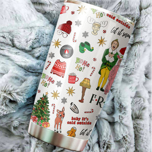 MARSANA Christmas Tumbler - Christmas Cups - Christmas Decorations - Christmas Mug - Cool Gifts for Christmas - Gift for Men, Women, Friend Coworker on Christmas - Holiday Coffee Mug