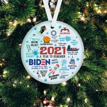 Load image into Gallery viewer, Kozmoz Inspire 2021 Christmas Ornament, 2021 Pandemic Commemorative Ornament, 2021 A Year to Remember Ornament, Christmas Tree Decor (2021 A Year to Remember, Pack 1)…