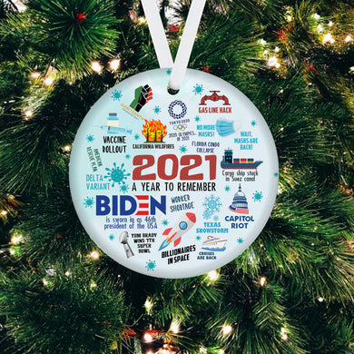 Kozmoz Inspire 2021 Christmas Ornament, 2021 Pandemic Commemorative Ornament, 2021 A Year to Remember Ornament, Christmas Tree Decor (2021 A Year to Remember, Pack 1)…