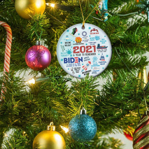 Kozmoz Inspire 2021 Christmas Ornament, 2021 Pandemic Commemorative Ornament, 2021 A Year to Remember Ornament, Christmas Tree Decor (2021 A Year to Remember, Pack 1)…