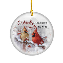 Load image into Gallery viewer, Cardinals Appear When Angels are Near Ornament First Christmas Ornament Sign for Wreaths Christmas Signs for Wreaths Christmas 2