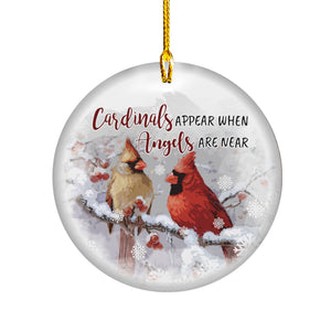 Cardinals Appear When Angels are Near Ornament First Christmas Ornament Sign for Wreaths Christmas Signs for Wreaths Christmas 2