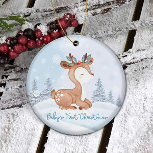 Kozmoz Inspire Christmas Tree Ornaments Party Decorations - 2022 Baby Deer Baby's First Christmas Ornament - Decorative Hanging Ornaments