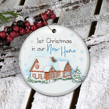 Load image into Gallery viewer, First Christmas in Our New Home 2021,First Home Ornament,New Home Gift,Housewarming Gift,Christmas Ornament,First Home Gift (First Christmas in Our New, Pack 1)…