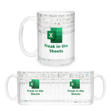 Load image into Gallery viewer, Freak In The Sheets Mug 2 - Accountant cup - Accountant funny mug - accounting  gift - cpa gifts - excel life -accounting graduation gifts - excel shortcut, na CPA,CFO, Coworkers, Men, Women Mug 11Oz 15Oz