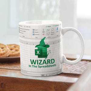 Accountant In The Street Wizard In The Spreadsheets - Accountant cup - Accountant funny mug - accounting  gift - cpa gifts - excel life -accounting graduation gifts - excel shortcut, na CPA,CFO, Coworkers, Men, Women Mug