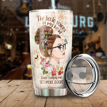 Load image into Gallery viewer, Book Reader Nutrition Facts Tumbler - Book Lover Tumbler For Women - Gifts for Book Lovers - Librarian Gifts for Women - Birthday Gifts For Book Lovers Women - Tumbler 20oz
