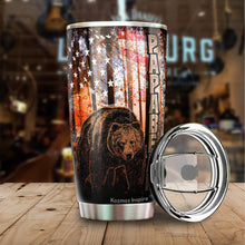 Load image into Gallery viewer, Papa Bear Tumbler - Being A Dad Is An Honor Being A Papa Is Priceless Tumbler - Birthday Gifts For Dad Tumbler - Gifts Idea For Dad, Daddy, Father - 2022 Fathers Gifts - Tumbler 20oz