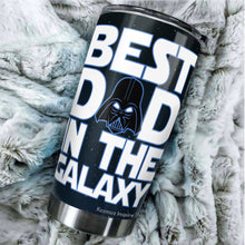 Load image into Gallery viewer, Best Dad In The Galaxy Tumbler - Dad Nutrition Facts Tumbler - Best Dad Tumbler - Dad Birthday Gifts From Son, Daughter, Kids - Gifts Idea For Dad, Daddy, Father - 2022 Fathers Gifts - Tumbler 20oz