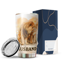 Load image into Gallery viewer, To My Husband Mug Lion Couple Tumbler - Birthday Christmas Tumbler Gifts for Husband - Best Ideas Gifts for Husband, Tumbler 20 oz