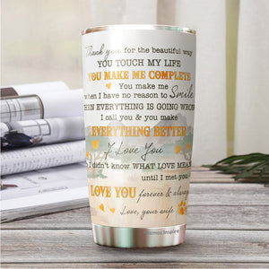 To My Husband Mug Lion Couple Tumbler - Birthday Christmas Tumbler Gifts for Husband - Best Ideas Gifts for Husband, Tumbler 20 oz