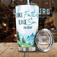 Load image into Gallery viewer, Kozmoz Inspire Like Father Like Son Tumbler 20 Oz - Best Gift for Father from Son - Dad Father Gifts on Birthday, Christmas, Fathers Day 2022