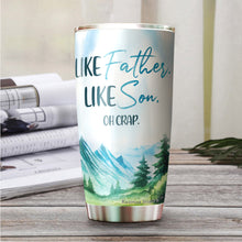 Load image into Gallery viewer, Kozmoz Inspire Like Father Like Son Tumbler 20 Oz - Best Gift for Father from Son - Dad Father Gifts on Birthday, Christmas, Fathers Day 2022