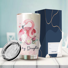 Load image into Gallery viewer, Kozmoz Inspire To My Daughter Flamingo Tumbler 20 Oz from Mom - Tumbler Gift for Daughter from Mom - Meaningful Gift for Girls Daughters Kids from Mom, Mothers Day, Birthday, Christmas 2022