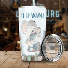 Load image into Gallery viewer, Kozmoz Inspire Grandma Nutrition Facts Tumbler 20 Oz Gifts - Mothers Day Gifts for Grandma - Best Grandma Gifts, Birthday Gifts for Grandma Tumbler, Grandma Elephant Tumbler