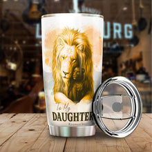 Load image into Gallery viewer, Kozmoz Inspire To My Daughter Lions Tumbler 20 Oz Gifts from Dad - Tumbler Gift for Daughter from Dad - Meaningful Gift for Girls Daughters Kids from Dad, Birthday, Christmas 2022