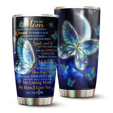 Load image into Gallery viewer, Kozmoz Inspire To My Mom Tumbler 20 Oz Gifts - Mom Birthday Present Idea from Son - Gifts for Mom from Son, to Mom Birthday Christmas Mother&#39;s Day, Soft Flannel Mother Tumbler 20 Oz