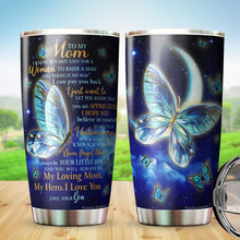 Load image into Gallery viewer, Kozmoz Inspire To My Mom Tumbler 20 Oz Gifts - Mom Birthday Present Idea from Son - Gifts for Mom from Son, to Mom Birthday Christmas Mother&#39;s Day, Soft Flannel Mother Tumbler 20 Oz