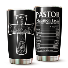 Load image into Gallery viewer, Pastor Appreciation Gifts - 20oz Travel Coffee Mug - Great Gift Idea for Appreciation, Birthday, Easter, Halloween, Thanksgiving, Christmas, Anniversary - Best Pastor Ever tumbler 20oz 5