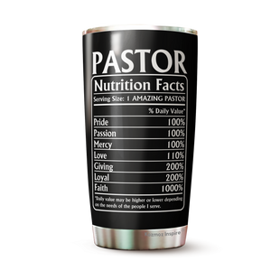 Pastor Appreciation Gifts - 20oz Travel Coffee Mug - Great Gift Idea for Appreciation, Birthday, Easter, Halloween, Thanksgiving, Christmas, Anniversary - Best Pastor Ever tumbler 20oz 5