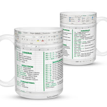 Load image into Gallery viewer, Excel Command Mug - Accountant cup - Accountant funny mug - accounting gift - cpa gifts - excel life - accounting graduation gifts -  excel shortcut, na CPA,CFO, Coworkers, Men, Women Mug 11Oz 15Oz