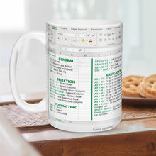 Load image into Gallery viewer, Excel Command Mug - Accountant cup - Accountant funny mug - accounting gift - cpa gifts - excel life - accounting graduation gifts -  excel shortcut, na CPA,CFO, Coworkers, Men, Women Mug 11Oz 15Oz