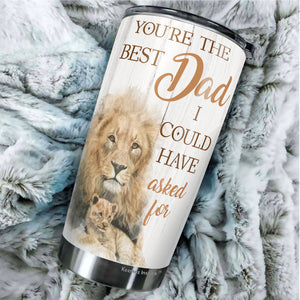 To My Dad Lion Tumbler - Dad Coffee Tumbler - Tumbler For Dad From Daughter - Birthday Gifts For Dad, Daddy, Father