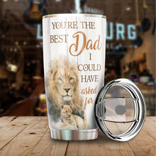 Load image into Gallery viewer, To My Dad Lion Tumbler - Dad Coffee Tumbler - Tumbler For Dad From Daughter - Birthday Gifts For Dad, Daddy, Father