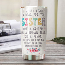 Load image into Gallery viewer, Life Is Sweeter With A Sister Tumbler - Big Sister Tumbler - Birthday Gifts For Big Sister From Little Sister, Sister - Bestie Tumbler For Women