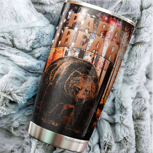 Kozmoz Inspire Dad Tumbler 20oz - Papa Beer Travel Coffee Mug - Tumbler Gifts for Dad, Father, Bonus Dad, Father-in-law - Birthday, Christmas, Father's Day Gifts for Dad