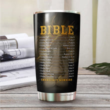 Load image into Gallery viewer, Way Marker Miracle Worker Promise Keeper Tumbler - Bible Emergency Number Tumbler - Lion Christian Tumbler - Christian Gifts For Men, Women, Coworker On Christmas, Birthday…