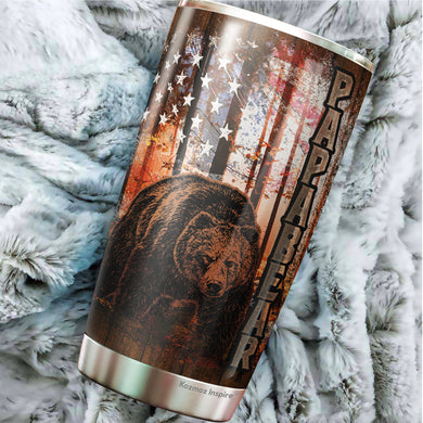 Dad Tumbler 20oz - Being Papa Is Priceless Travel Coffee Mug - Tumbler Gifts for Dad, Father, Bonus Dad, Father-in-law - Birthday, Christmas, Father's Day Gifts for Dad