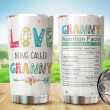 Load image into Gallery viewer, Love Being Called Granny Coffee Tumbler 20oz - Gifts For Women Grandma Coffee Tumbler Mothers Day Gifts - Gift Women Grandma Gifts -Gifts From Grandson Grandkids Grandma Tumbler