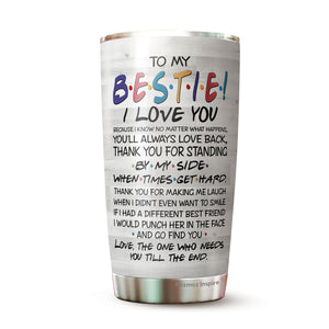 Best Friend Tumbler Gifts for Women Stainless Steel Tumbler - Novelty Best Friend, Soul Sisters, BFF, Coworker, BFF Birthday Gift Idea, Friendship Gifts for Women Tumbler 20Oz