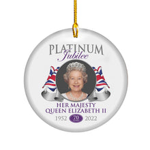 Load image into Gallery viewer, Queen Elizabeth II Platinum Jubilee Ornament - Christmas 2022 Ornaments, Christmas Tree Decor - Christmas Decorations