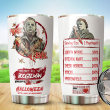 Load image into Gallery viewer, Horror Character Tumbler - Michael Tumbler - Halloween Tumbler - Horror Tumbler - Christmas, Halloween, Birthday Gifts For Friends, Coworker, Men, Women - Tumbler 20 Oz