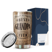 Load image into Gallery viewer, Best Grandpa Ever - Grandpa Nutrition Facts Gearment Tumbler 20oz