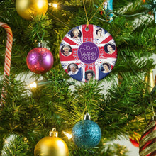 Load image into Gallery viewer, 2022 Platinum Jubilee Christmas Ornament - Queen Elizabeth II Platinum Jubilee Commemorative - The Queen&#39;s Platinum Jubilee Emblem - Merry Christmas Tree Decoration Xmas Ceramic Ornaments