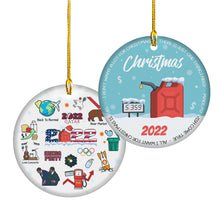 Load image into Gallery viewer, 2022 Christmas Ornament Funny Gasoline Keepsake Annually Home Decors Decoration Christmas Gifts Commemorative Christmas Tree Ornament - Decorative Hanging Ceramic Ornaments