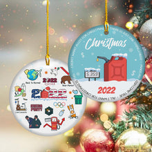 Load image into Gallery viewer, 2022 Christmas Ornament Funny Gasoline Keepsake Annually Home Decors Decoration Christmas Gifts Commemorative Christmas Tree Ornament - Decorative Hanging Ceramic Ornaments